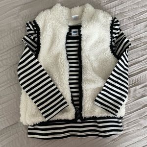 Toddler Long Sleeve Shirt with Cozy Vest. Old Navy.